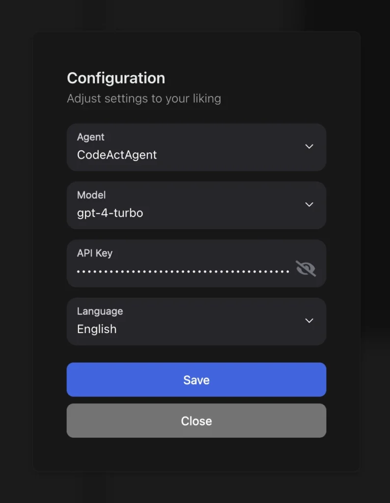 OpenDevin-Set-Model-And-OpenAI-Key.